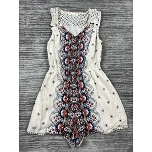 Taylor & Sage Romper Womens Small Multicolor Floral Sleeveless Shorts